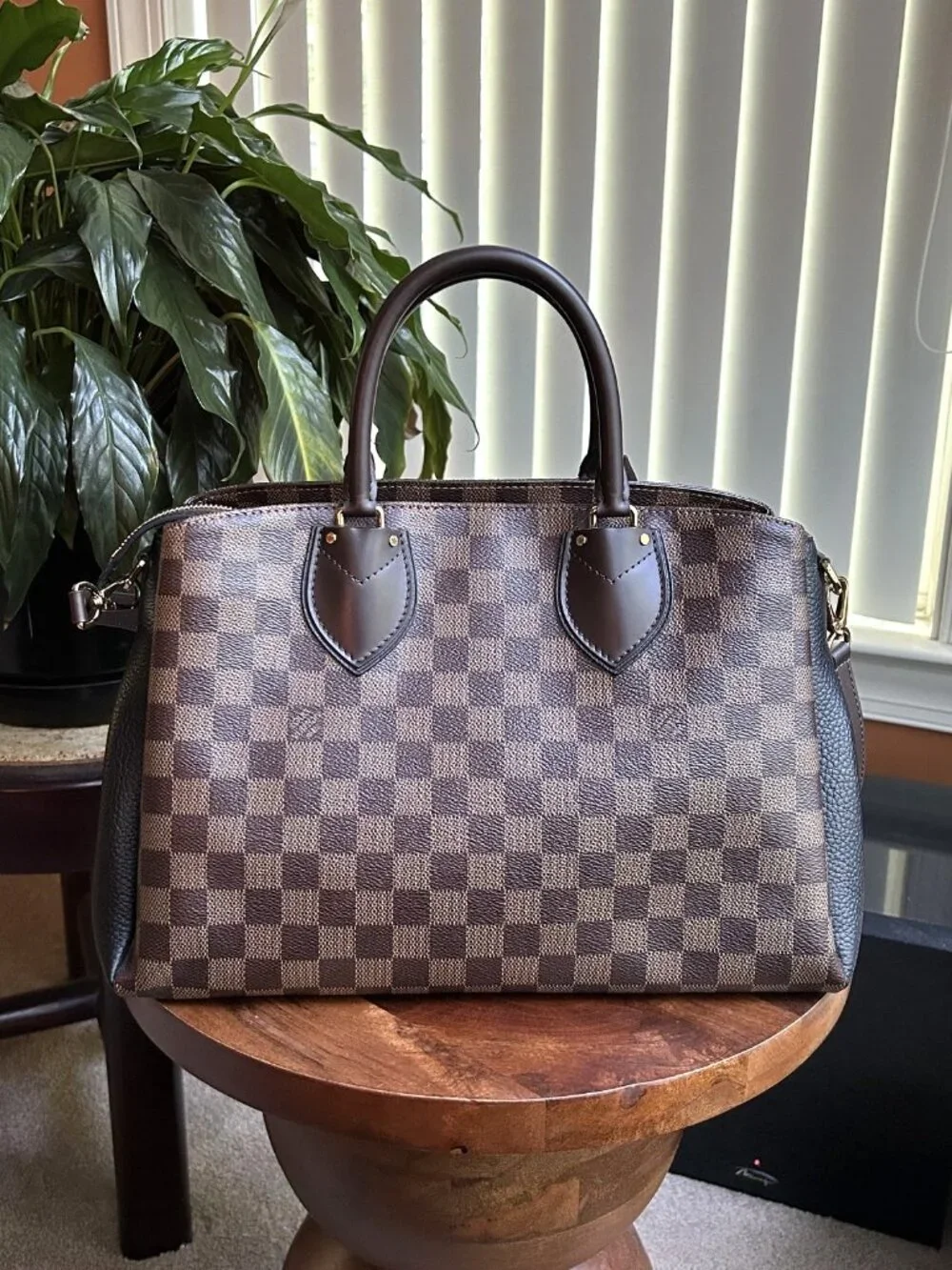 LOUIS VUITTON Damier Ebene Normandy Bag, Black